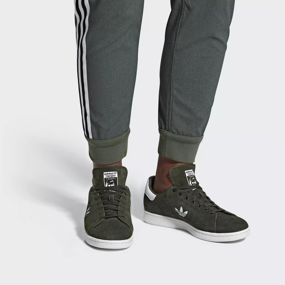 Adidas Stan Smith Tenis Verdes Para Hombre (MX-17523)